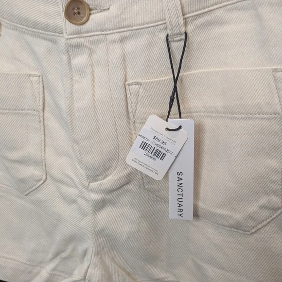 Sanctuary Cream Women's Shorts - Picture 3 of 6